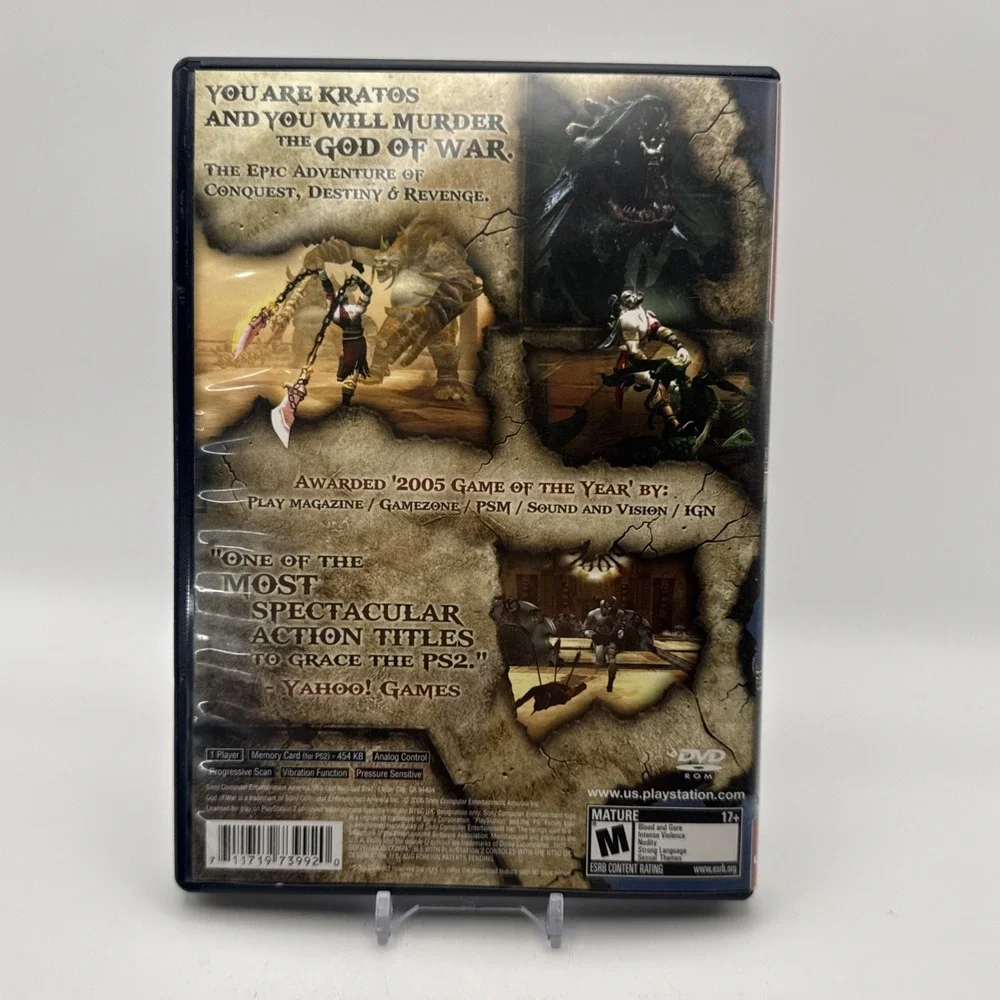 God of War PS2 PlayStation 2 Complete CIB Greatest Hits Tested Comes W Manual